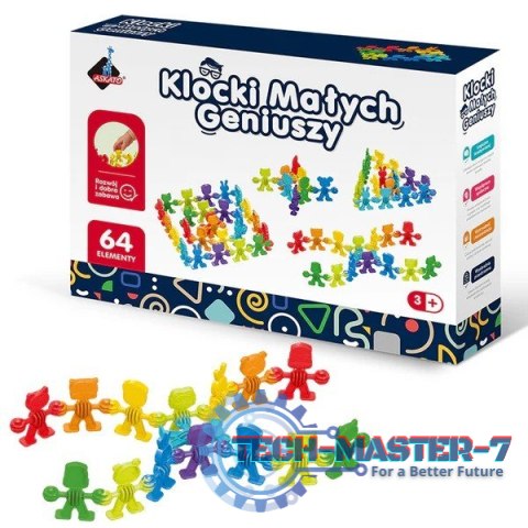 Klocki Małych Geniuszy - Liczmany 64 elementy