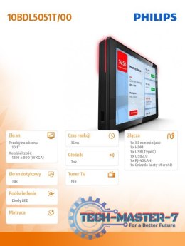 Monitor wielodotykowy 10BDL5051T 10 cali