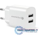 Ładowarka sieciowa 2X USB 2,4A 12W Biała