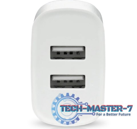 Ładowarka sieciowa 2X USB 2,4A 12W Biała Ładowarka sieciowa 2X USB 2,4A 12W Biała