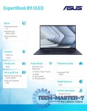 Notebook ExpertBook B9 B9403CVAR-KM0896X - 5 120U/16GB/512GB/14 WQXGA OLED/Win 11 PRO/3YRS
