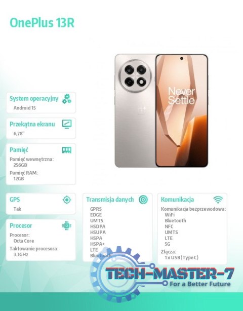 Smartfon 13R 5G 12/256GB CPH2645 beżowy Smartfon 13R 5G 12/256GB CPH2645 beżowy