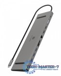 Stacja dokująca IB-DK2106a-CPD 11 w 1, 2x HDMI, 1x VGA, LAN, czytnik kart, 3x USB, 100W PD