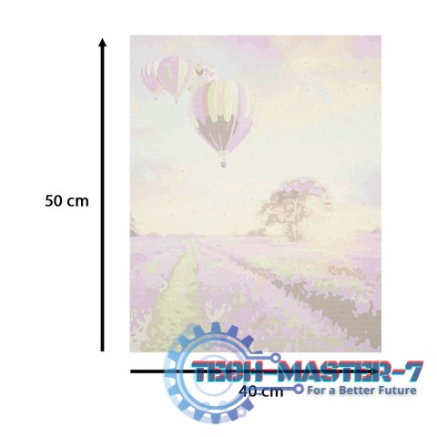 Malowanie po numerach obraz 50x40cm pole lawendowe Malowanie po numerach obraz 50x40cm pole lawendowe