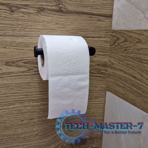 Uchwyt na papier toaletowy loftowy czarny WC Uchwyt na papier toaletowy loftowy czarny WC