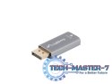 Adapter Displayport(M)- HDMI(F)8K srebrny