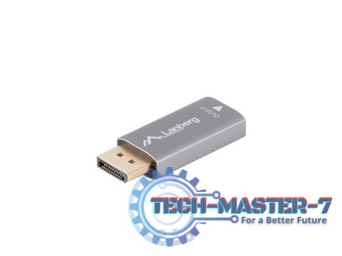 Adapter Displayport(M)- HDMI(F)8K srebrny Adapter Displayport(M)- HDMI(F)8K srebrny