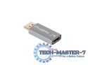 Adapter Displayport(M)- HDMI(F)8K srebrny