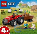 Klocki City 60461 Czerwony traktor z przyczepą i owcą