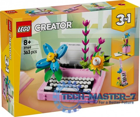 Klocki Creator 31169 Maszyna do pisania z kwiatami