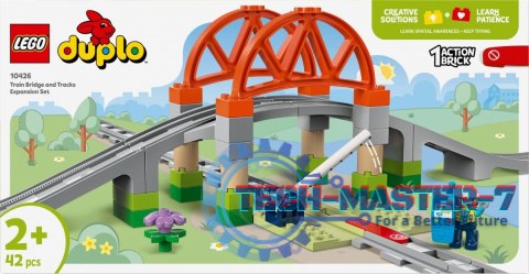 Klocki DUPLO 10426 Most i tory kolejowe - zestaw rozszerzający Klocki DUPLO 10426 Most i tory kolejowe - zestaw rozszerzający