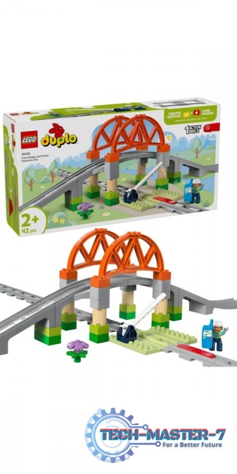 Klocki DUPLO 10426 Most i tory kolejowe - zestaw rozszerzający Klocki DUPLO 10426 Most i tory kolejowe - zestaw rozszerzający