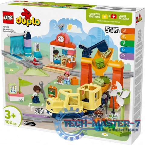 Klocki DUPLO 10428 Duży interaktywny pociąg miejski Klocki DUPLO 10428 Duży interaktywny pociąg miejski