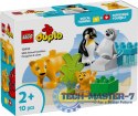 Klocki DUPLO 10442 Rodziny dzikich zwierząt: pingwiny i lwy