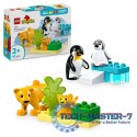 Klocki DUPLO 10442 Rodziny dzikich zwierząt: pingwiny i lwy