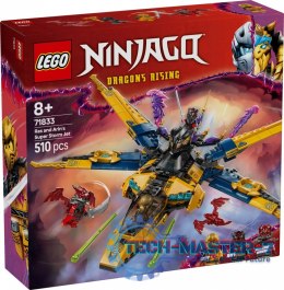 Klocki Ninjago 71833 Ras i burzowy superodrzutowiec Arina