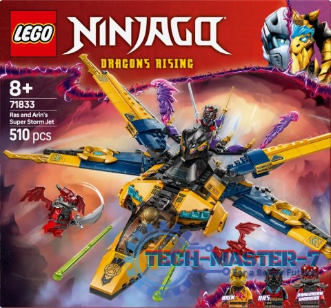 Klocki Ninjago 71833 Ras i burzowy superodrzutowiec Arina Klocki Ninjago 71833 Ras i burzowy superodrzutowiec Arina