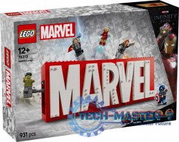 Klocki Super Heroes 76313 Logo MARVEL z minifigurkami