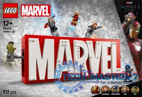 Klocki Super Heroes 76313 Logo MARVEL z minifigurkami Klocki Super Heroes 76313 Logo MARVEL z minifigurkami