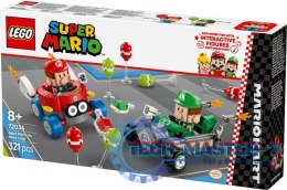 Klocki Super Mario 72034 Mario Kart - Baby Mario kontra Baby Luigi