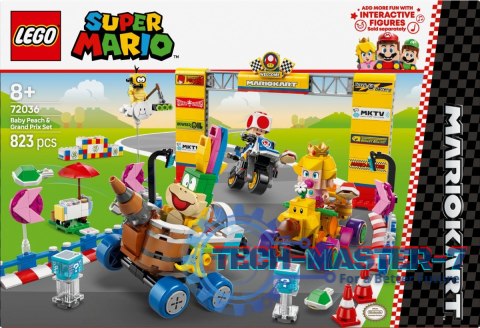 Klocki Super Mario 72036 Mario Kart - Zestaw Baby Peach i Grand Prix Klocki Super Mario 72036 Mario Kart - Zestaw Baby Peach i Grand Prix