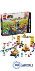 Klocki Super Mario 72036 Mario Kart - Zestaw Baby Peach i Grand Prix