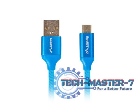 Kabel Premium USB micro BM - AM 2.0 1.8m niebieski QC 3.0 Kabel Premium USB micro BM - AM 2.0 1.8m niebieski QC 3.0