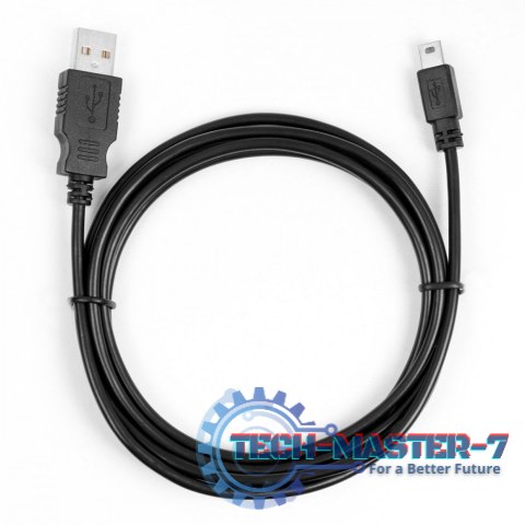 Kabel USB - Mini USB 1.8m. czarny Kabel USB - Mini USB 1.8m. czarny