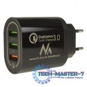 Ładowarka sieciowa QC 3xUSB MCE479B