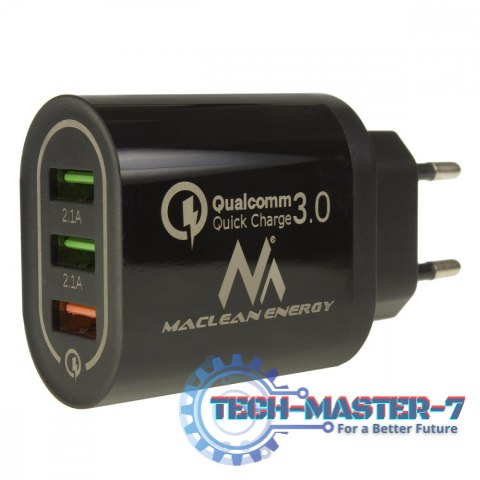Ładowarka sieciowa QC 3xUSB MCE479B Ładowarka sieciowa QC 3xUSB MCE479B
