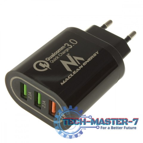 Ładowarka sieciowa QC 3xUSB MCE479B Ładowarka sieciowa QC 3xUSB MCE479B