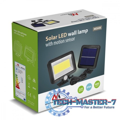 Solarny naświetlacz LED z czujnikiem IP44 MCE438 Solarny naświetlacz LED z czujnikiem IP44 MCE438