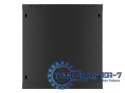 Szafa instalacyjna wisząca 19 12U 600X450mm czarna (drzwi szklane)