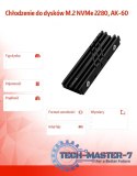 Chłodzenie do dysków M.2 NVMe 2280, AK-60