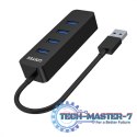 Hub USB-A; 4x USB-A 3.1; Aktywny; 10W; H1117A