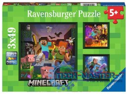 Puzzle 3x49 elementów Minecraft