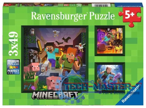 Puzzle 3x49 elementów Minecraft Puzzle 3x49 elementów Minecraft