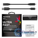 Dysk zewnętrzny SSD SE760 512GB USB3.2-A/C Czarny