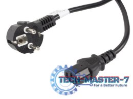 Kabel zasilający CEE 7/7 - IEC 320 C13 VDE 10M czarny