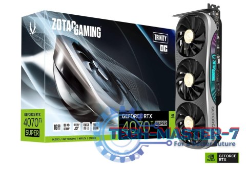 Karta graficzna GeForce RTX 4070 Ti SUPER TRINITY OC 16GB GDDR6X 256bit Karta graficzna GeForce RTX 4070 Ti SUPER TRINITY OC 16GB GDDR6X 256bit