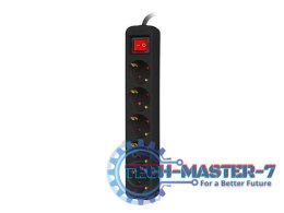 Listwa przedłużacz 1,5m 5x230 V PS1-05F-0150-BK