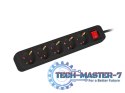 Listwa przedłużacz 1,5m 5x230 V PS1-05F-0150-BK
