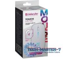 Mysz bezprzewodowa silent click TOUCH MM-997 akumulator 800/1200/1600 DPI biała