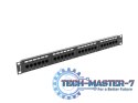 Patch Panel 24 Port 1U Kat.5E czarny