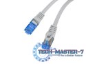 Patchcord kat.6a S/FTP LSZH CCA 0.25m szary fluke