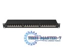 Patchpanel 24 port 1U KAT6A EK. PPSA-1024-B Czarny