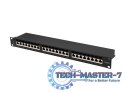 Patchpanel 24 port 1U KAT6A EK. PPSA-1024-B Czarny