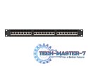 Patchpanel 24 port 1U KAT6A EK. PPSA-1024-B Czarny