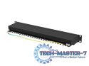 Patchpanel 24 port 1U KAT6A EK. PPSA-1024-B Czarny