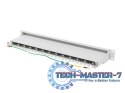 Patchpanel 24 port 1U KAT7 EK. PPS7-1024-S Szary